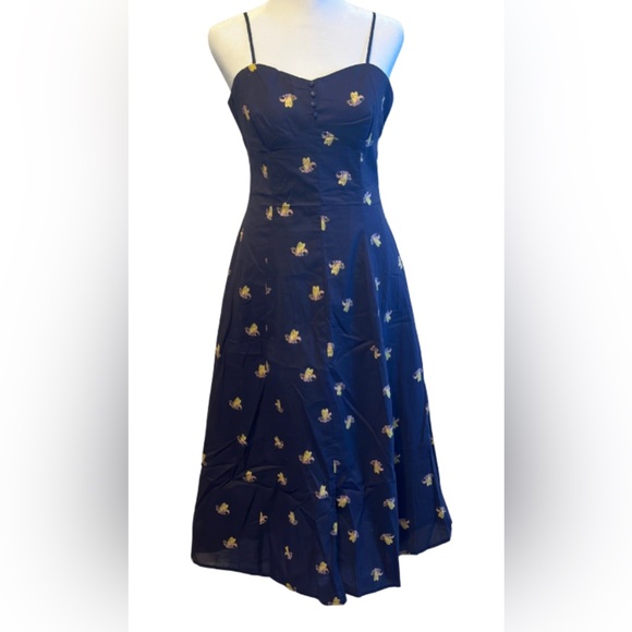 Rihoas Navy Blue Midi Dress - Picture 2 of 5